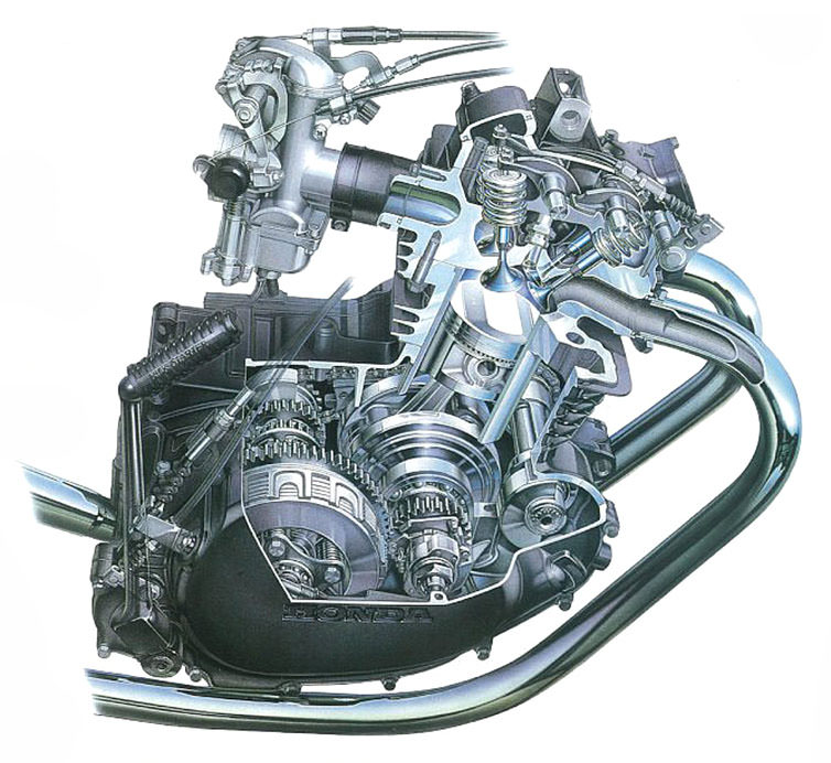 CB250RSエンジン