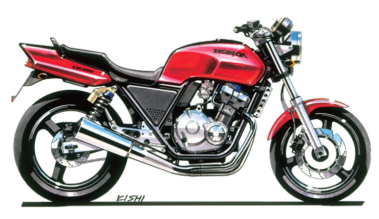 CB400SFラフスケッチ