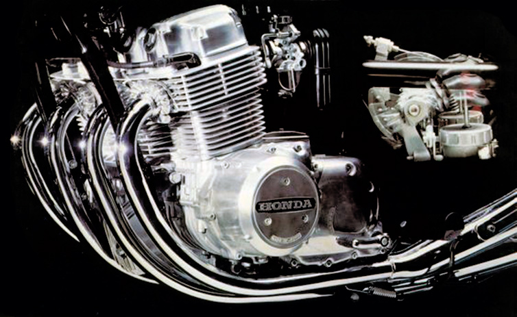 CB750FOUR-Kのエンジン
