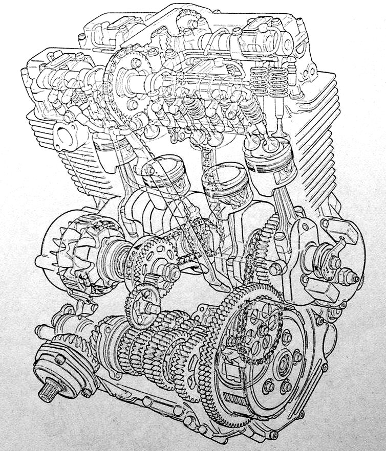 CBX400CUSTOMエンジン