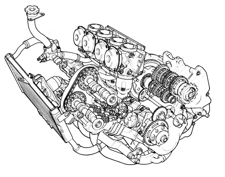 FZ250PHAZERエンジン