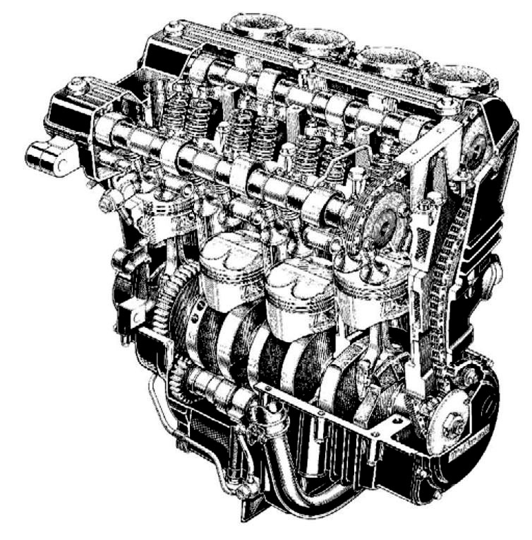 GPZ900Rエンジン