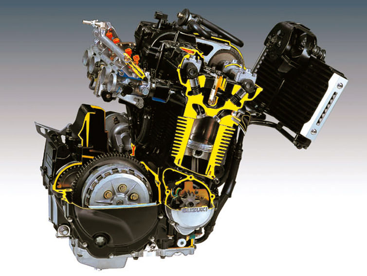 GSX1400エンジンカットモデル