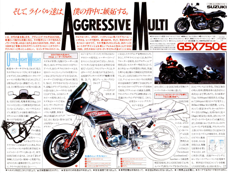 GSX750E諸元