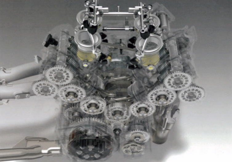 RC213V-Sエンジン透視図