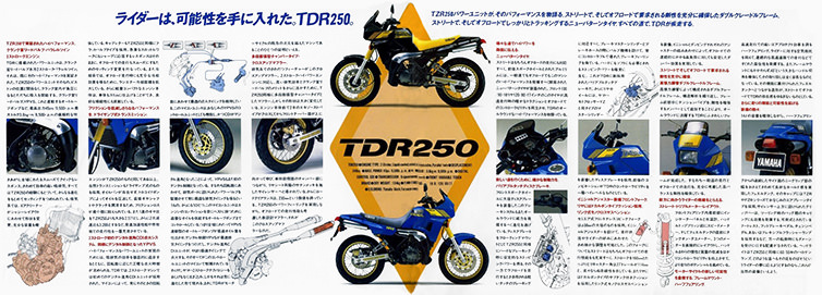 TDR250パンフレット